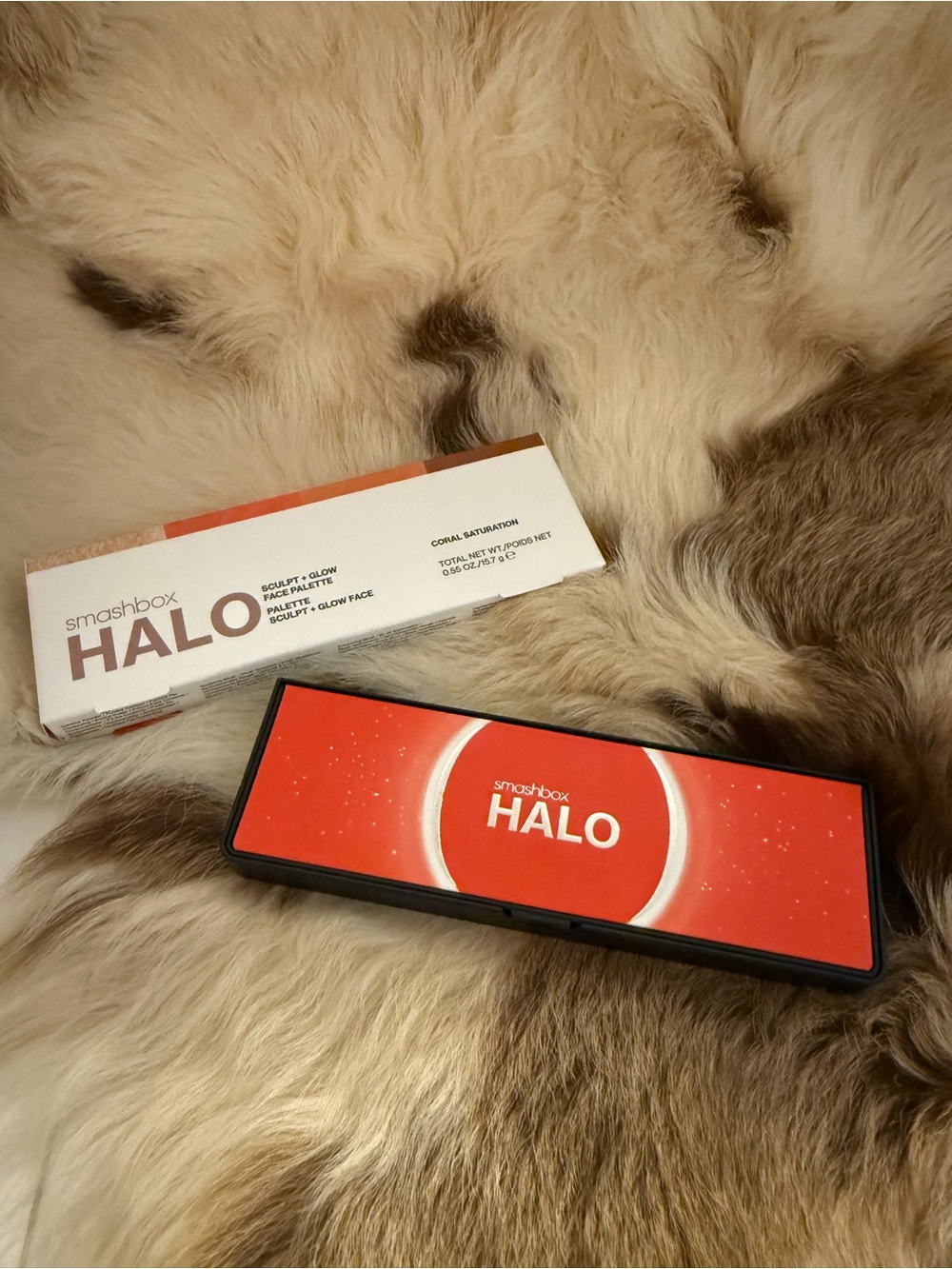 Smashbox HALO Sculpt + Glow Palette — Coral-Red Compact
